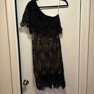 XS Dress the population one shoulder dress